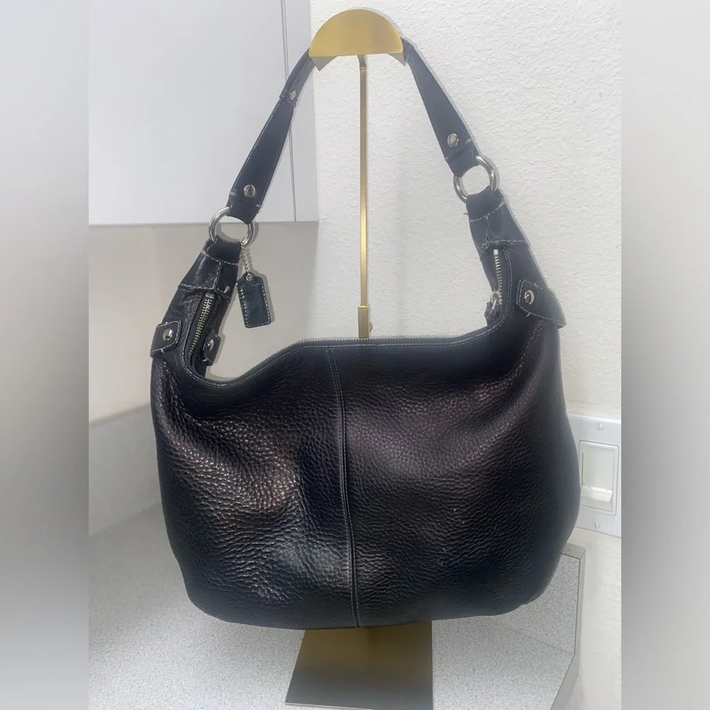 Coach Y2K Large Penelope Black Leather Hobo Bag GUC